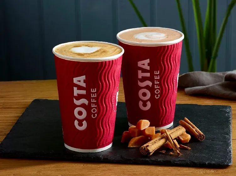 Costa Coffee — the table