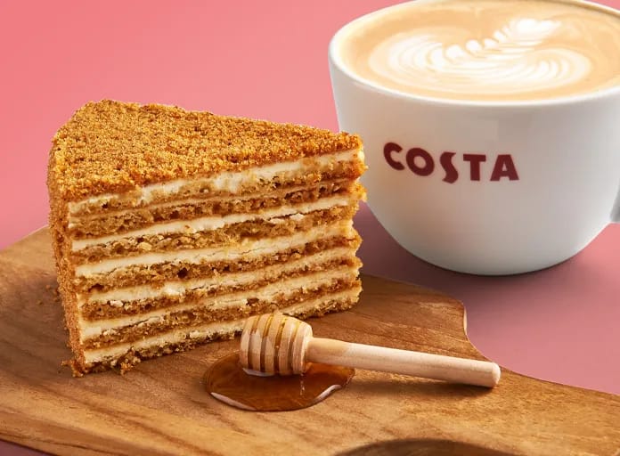 Costa Coffee — the table