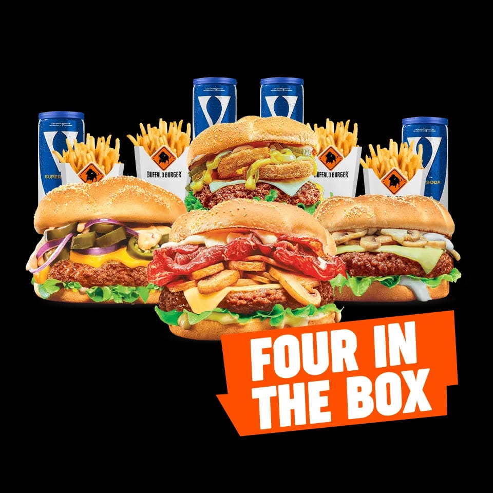 The Buffalo Burger — the table