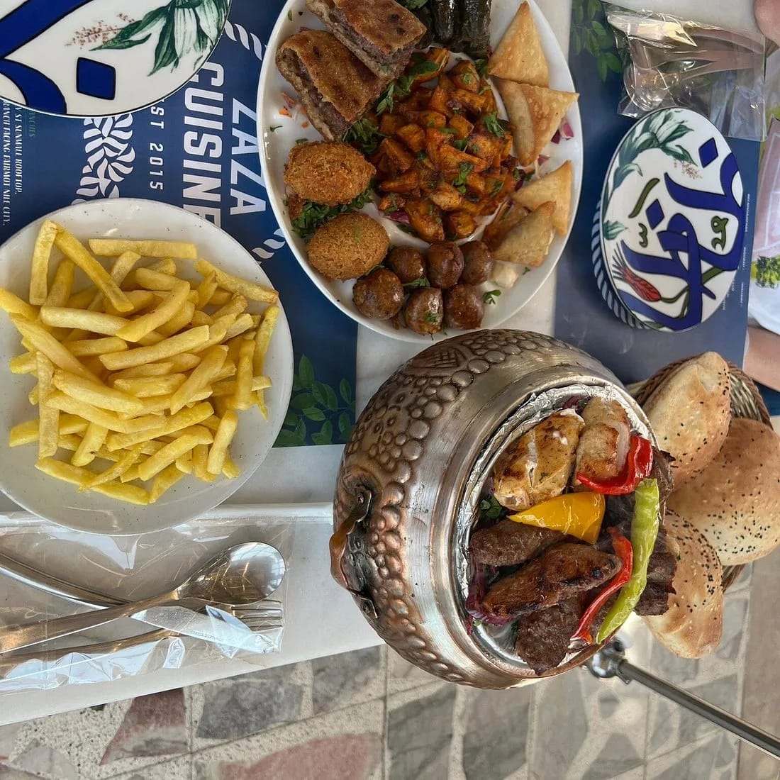 Zaza Cuisine — the table